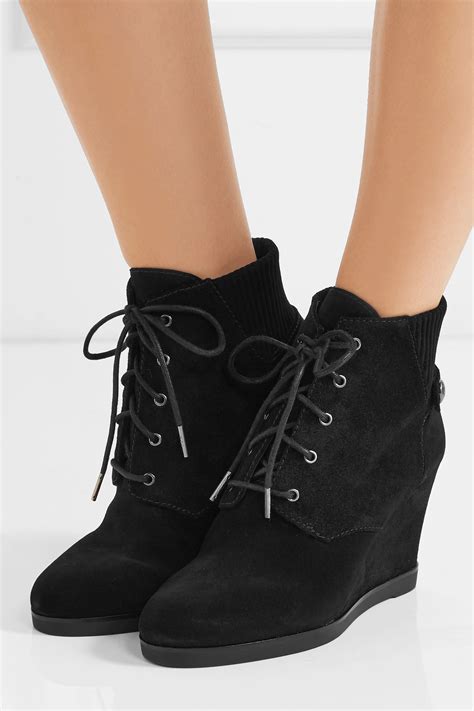 michael kors lace up wedge boots|Michael Kors ankle boots dillard's.